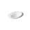 Serif Ceramic Oval Drop-In Bathroom Sink with Overflow
