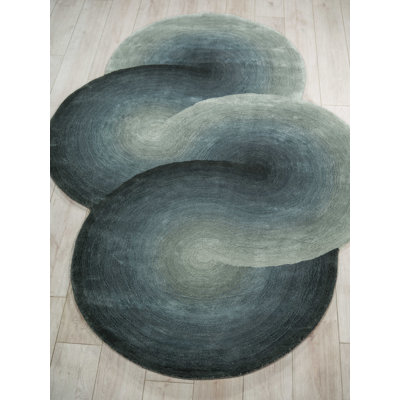 Mitomo Hand Tufted Abstract Area Rug
