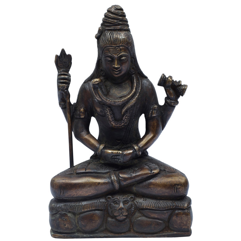 Statue Mahayogi Shiva, Noir