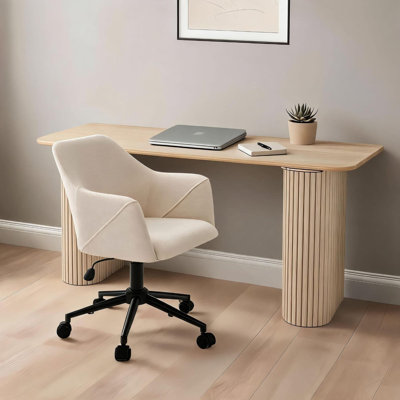 Upholstered Swivel Office Chair