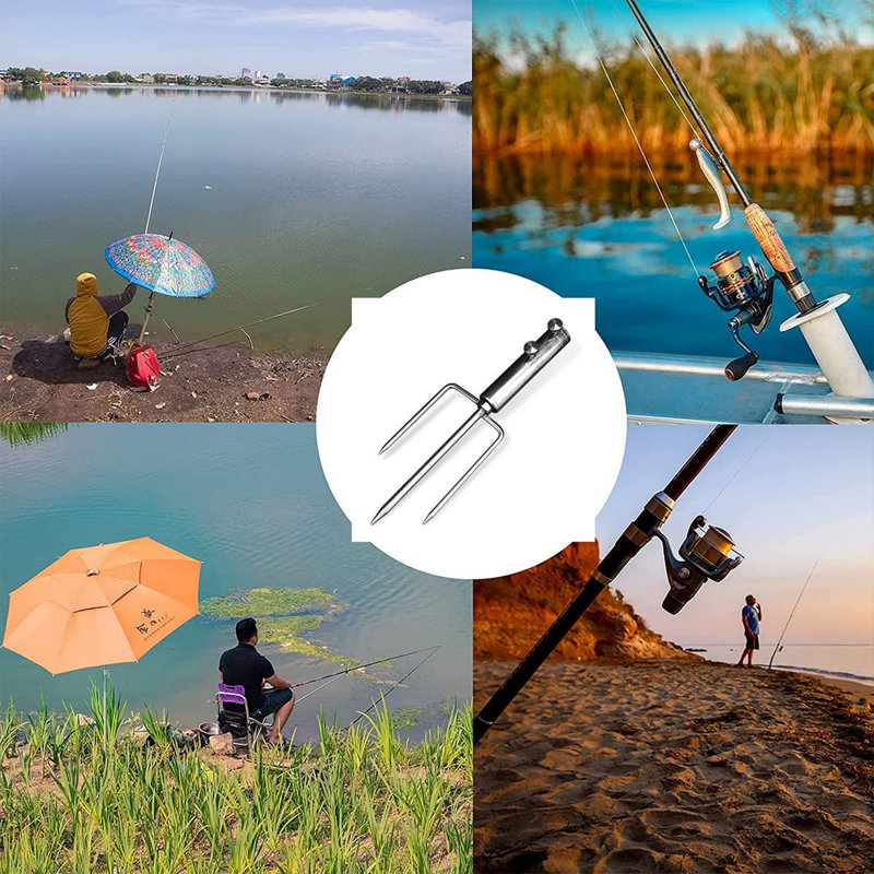 Parasol de plage avec 3 clous