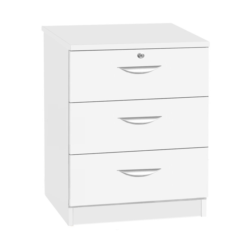 Brendella 3 -Drawer Storage Cabinet, White