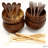 Elyon Handcrafted Jumbo Coconut Bowl Dinnerware Set With Utensils