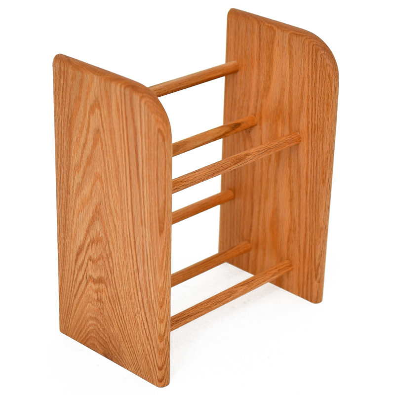 Dowel-Style Wooden CD Rack - 04 Series, Clear, 14.5" H x 12.25" W x 7.25" D