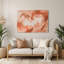 «Lyrical Abstraction 71», art mural en métal orange-418723054
