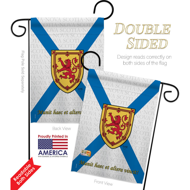 Double Sided 18.5'' H x 13'' W Polyester Flag Set