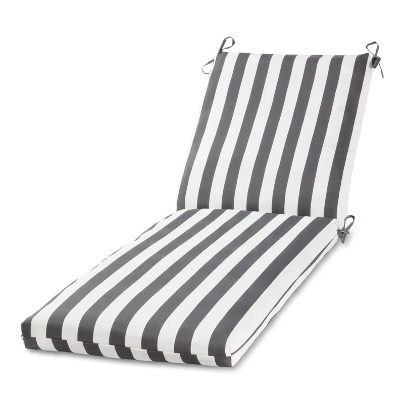 Outdoor Chaise Lounge Chair Cushion, Canopy Gray