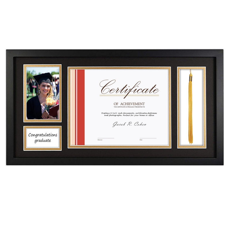 Cadre photo mat noir 11x12
