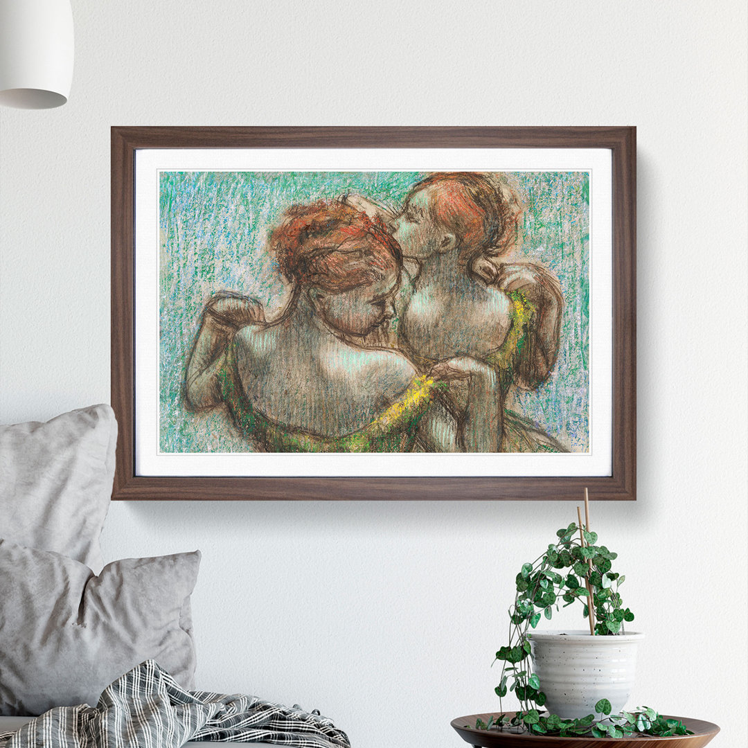 Two Ballet Ballerina Dancers by Edgar Degas - Picture Frame Painting