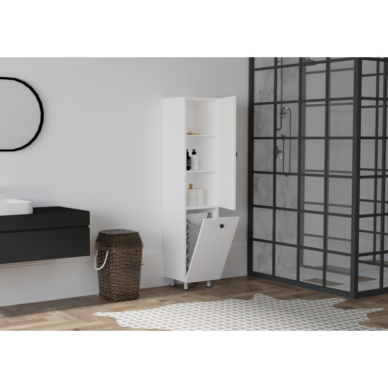 Oyee Linen Cabinet, White