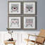 Ours - ensemble de 4 impressions sur toile tendue-406646940-406646941