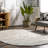 Makenna Performance Solid Shag Light Gray/Beige/Ivory Rug-482082578