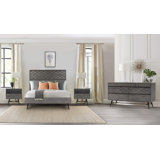 Jamarkus 4 Piece Bedroom Set In Grey Acacia Wood