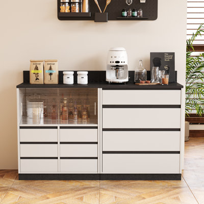 Armoire de rangement de 62,98 po de largeur pour le bureau ou la maison