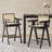 Hassan 27’’ Rubberwood Counter Stools With Cane Webbing-1913220164