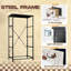 Commode rustique pour chambre à coucher avec 4 tiroirs de rangement Rustic Farm Rooster White Picket Fence