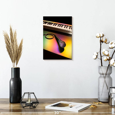 Microphone And Piano