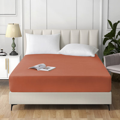 Drap-housse uni en microfibre extra profonde
