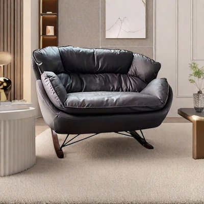 Nano technology cloth Italian home rocking chair