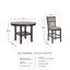 Ensemble de 5 tables de salle à manger Leangelo-95210622-95210623-95210624