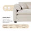 Ensemble de canapés profonds luxueux et sophistiqués avec deux chaises simples en velours côtelé, convenant à la chambre à coucher et au bureau-1001070373