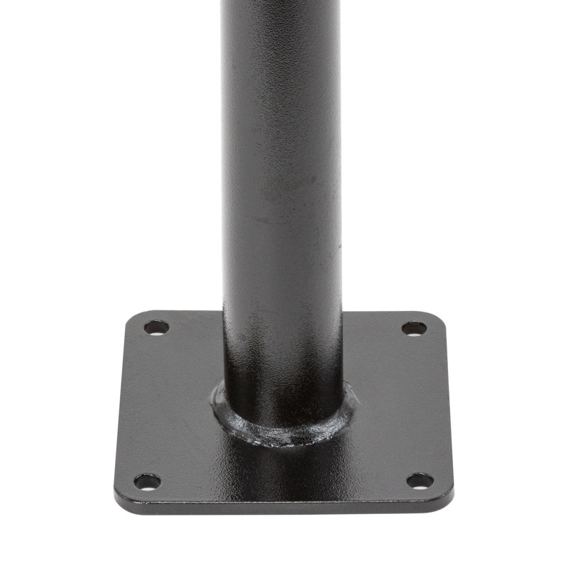 9.5ft Heavy-Duty String Light Pole Stand with Mounting Plate for Patio or Deck