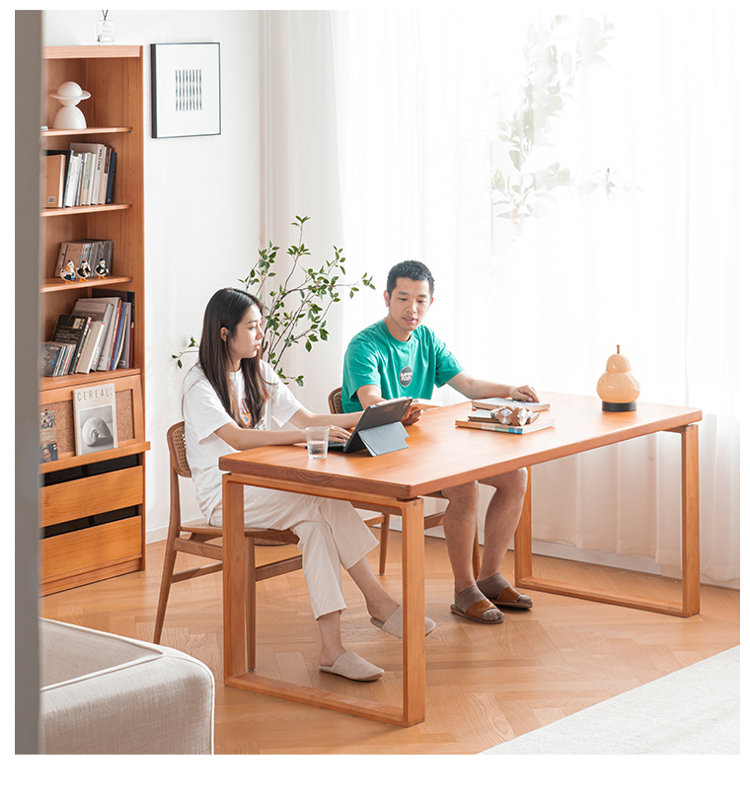 Naitik Rectangle Computer Desk, Chocolate, 29.52cm H x 78.74cm W x 27.55cm D
