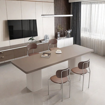 Modern Rectangular Sintered Stone Dining Table