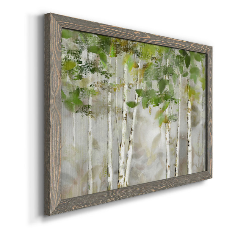 «Evergreen Forest», peinture sur toile encadrée, Gris, H 37,5 po x l 27,5 po x P 1,5 po
