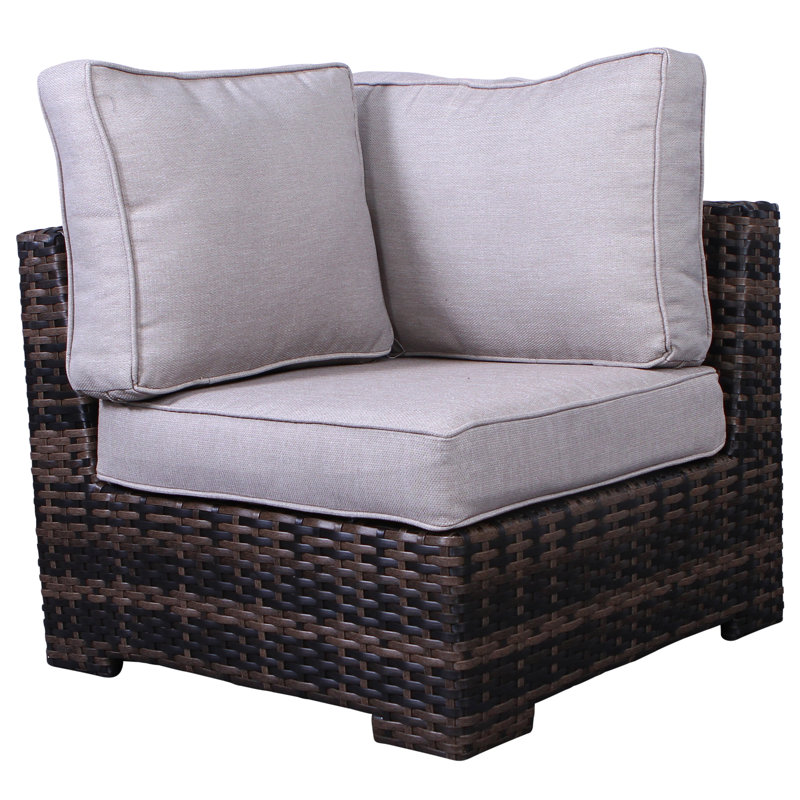 Carmel Wicker Fully Assembled 8 - Person Seating Group with Cushions