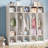 5-Section Classroom Coat Locker with 10 Cubbies, Daycare Cubby Storage Organizer with 10 Hooks-1227449554