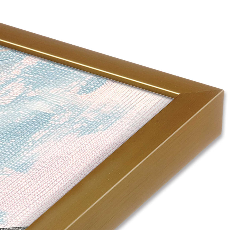 «Bridging Hues», impression encadrée sur papier par Azure Artisanal Studio, Or poli, H 15,25 po x l 12,25 po x P 1,25 po