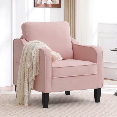 Mid-Century Accent Chairs Featuring Removable Cushions