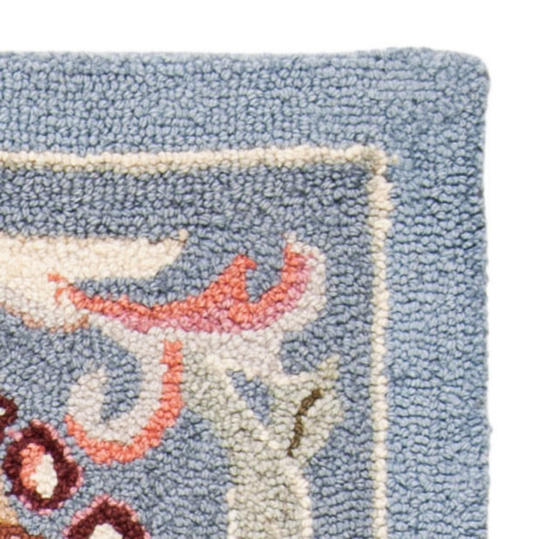 Brayton Hand Hooked Wool Floral Rug
