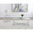 Linda Chrome Glass Top End Table