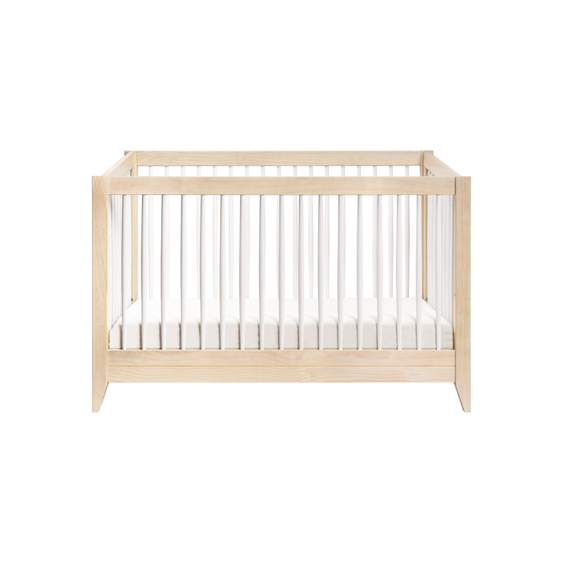 Sprout Convertible Standard Nursery Furniture Set, Washed Natural/White
