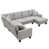 100% polyester gris clair est en rupture de stock