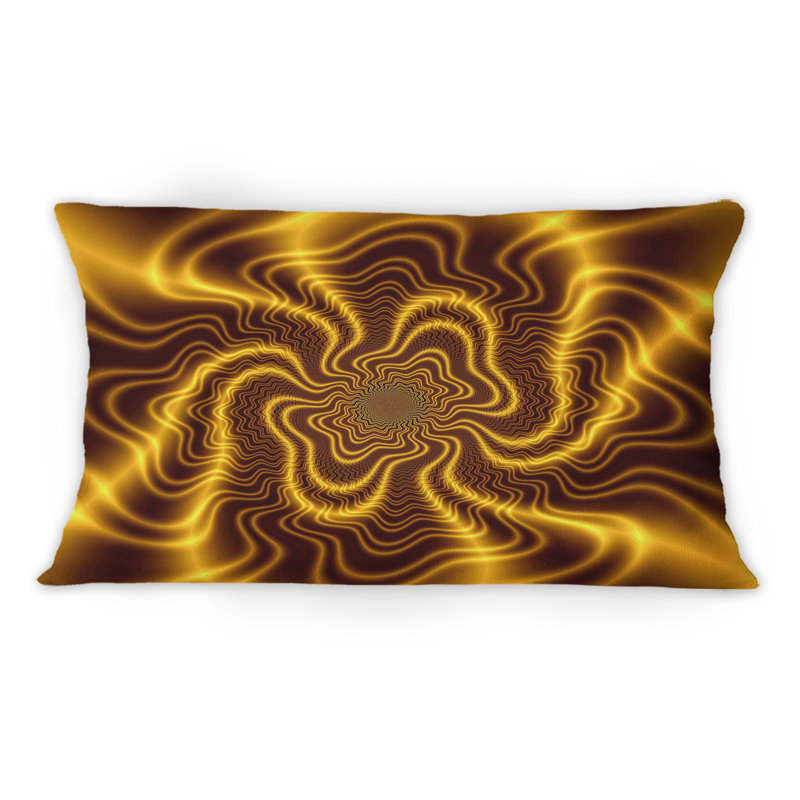 Coussin décoratif imprimé jaune