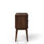 Buffet Mid-Century 2 tiroirs et 2 tiroirs, finition cerisier
