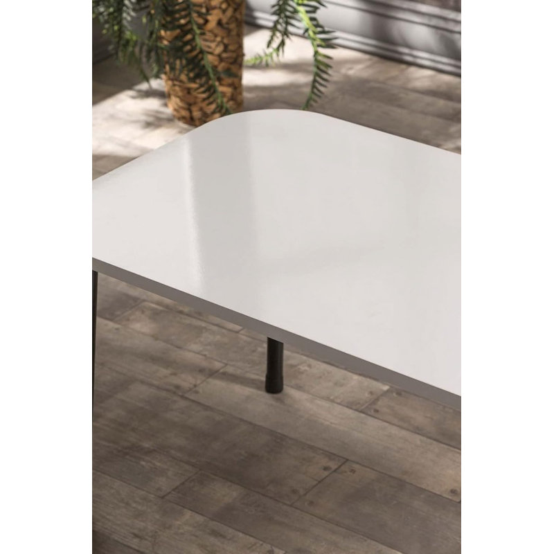 Natalie Living Room Table Set, White