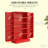Spacious Pantry Cabinets, Red Mdf Modern Kitchen Storage For Home