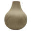 Vase en céramique côtelé beige moderne Modern-1427465983