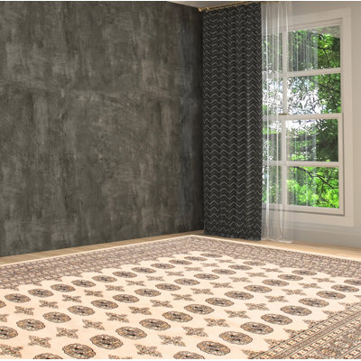 Pervinder One-of-a-Kind 8'2" X 10'5" New Age Wool Area Rug in Ivory