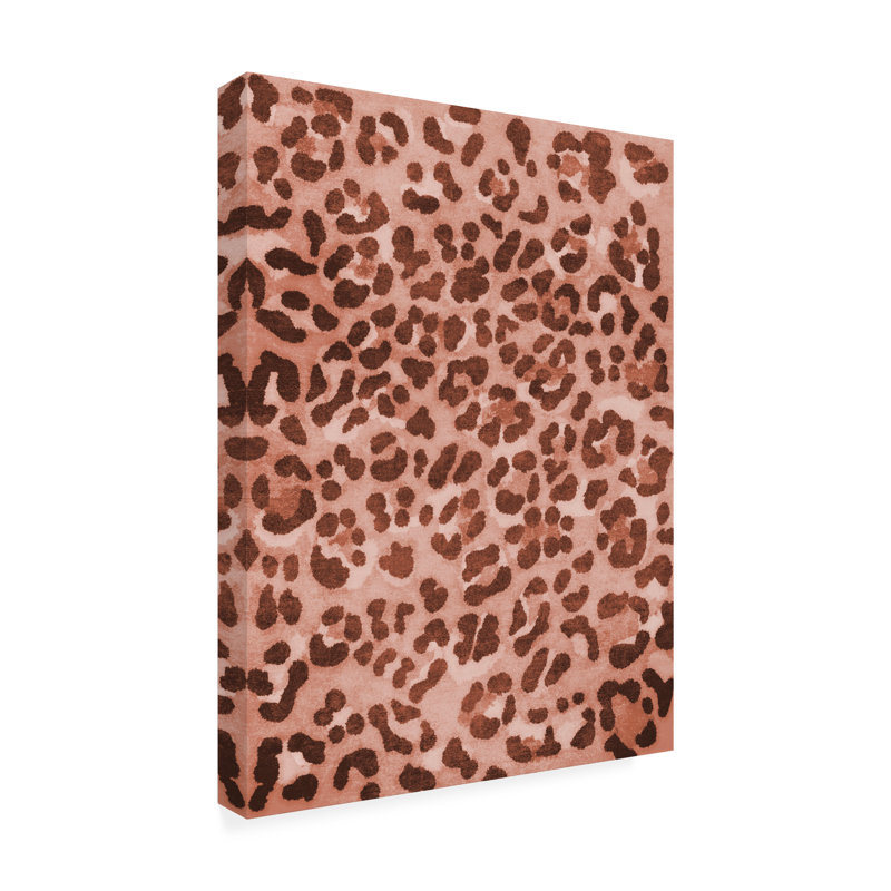 Art sur toile léopard, bolologia, H 14 po x l 19 po