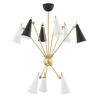 Rushane 9 - Light Steel Chandelier