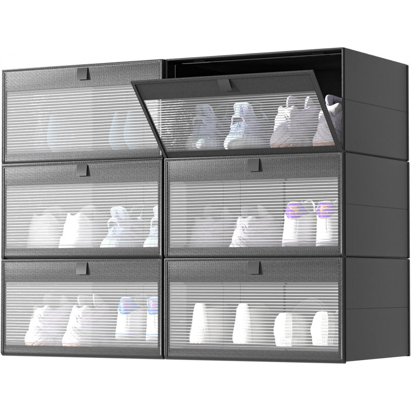 12 Pair Stackable Shoe Storage Box
