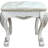 Dresden II Bone White Finish Vanity Stool
