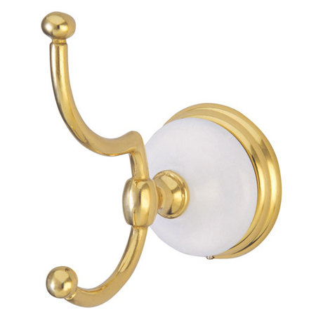 Kingston Brass Victorian Robe Hook, Polished Brass