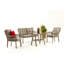 Divona Rectangular 5 - Person Dining Set