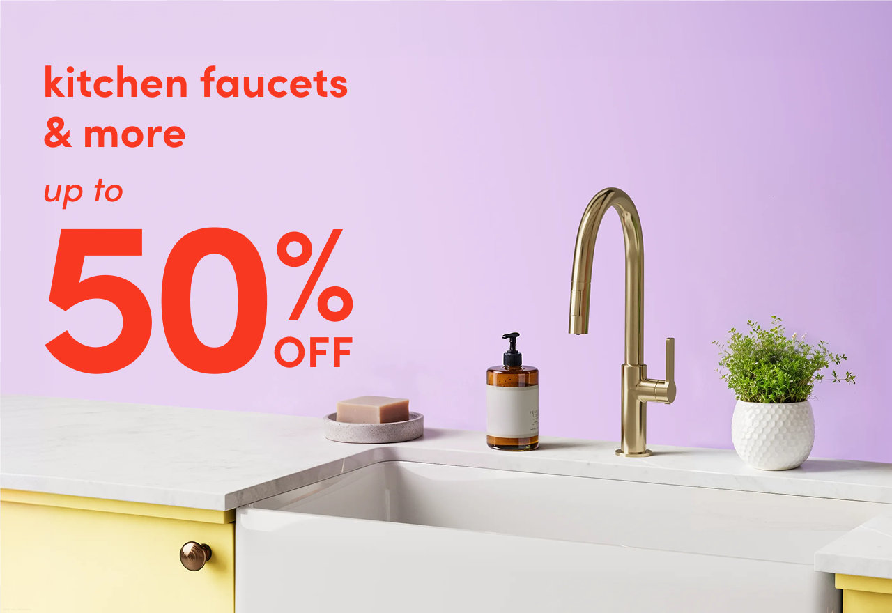 kitchen faucets & more on clearance